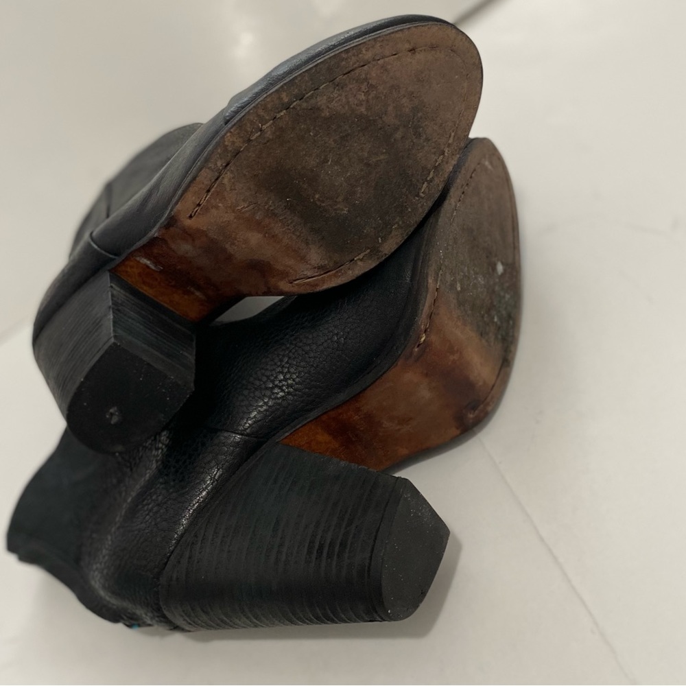Rag&Bone Newburry Italian Black Leather Ankle Boots Size 40 - Picture 8 of 15